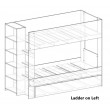 Bunk Bed with built in Bookshelf & optional trundle or drawers